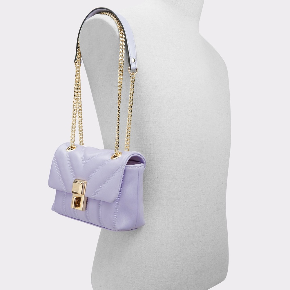 ALDO Lavender Chain Strap Shoulder Bag